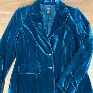Alfani Teal Velvet Blazer